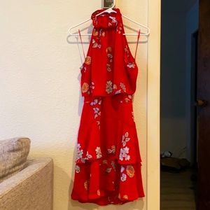 EUC | Red Floral Dress